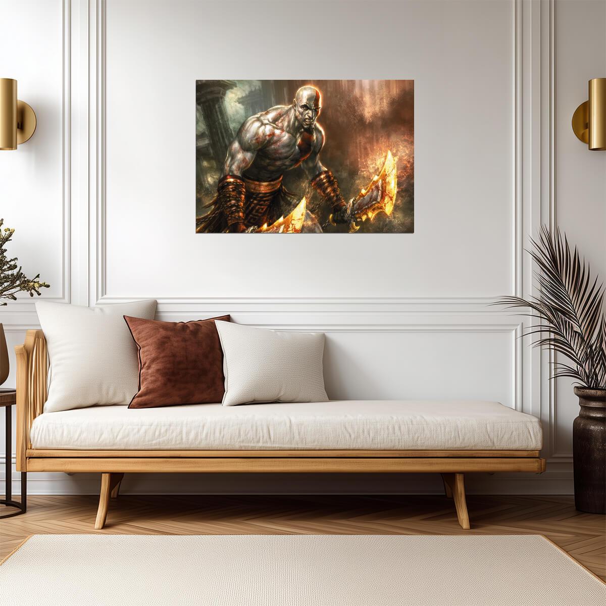 God of War Ghost of Sparta Kratos | Classic Greek Saga Poster | Retro Gaming Warrior Art - Video Games Poster