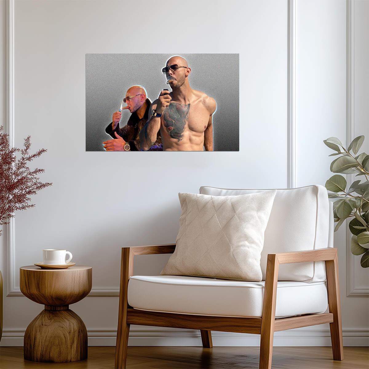 Andrew Tate Top G Collage | Internet Personality Poster | Modern Graphic Art - Celebrities Poster