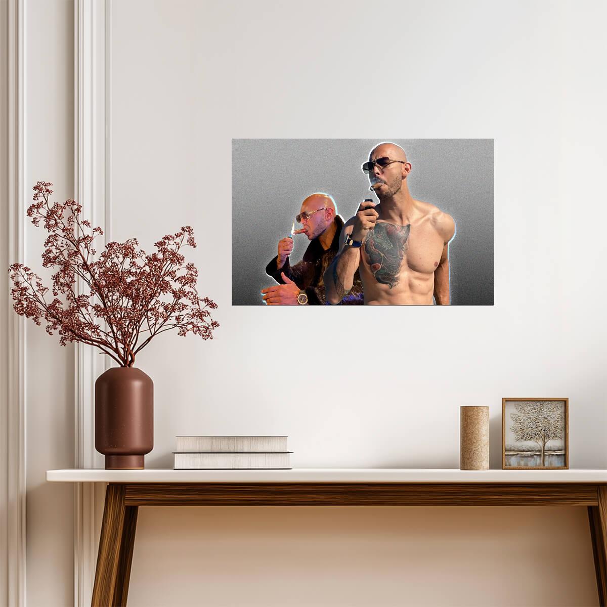 Andrew Tate Top G Collage | Internet Personality Poster | Modern Graphic Art - Celebrities Poster