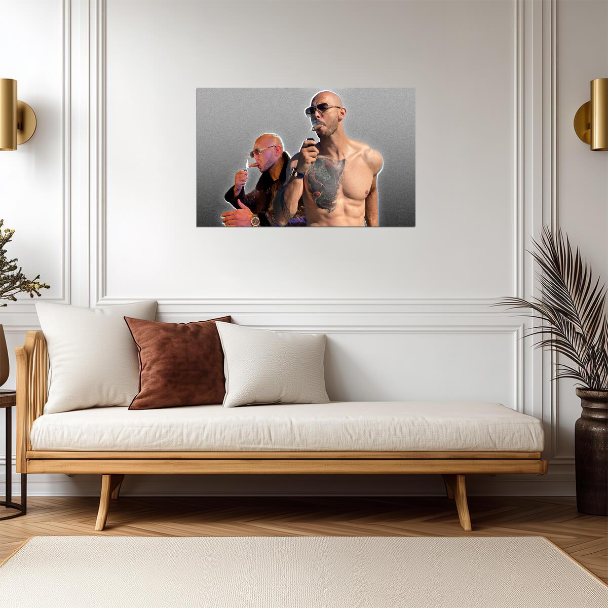 Andrew Tate Top G Collage | Internet Personality Poster | Modern Graphic Art - Celebrities Poster