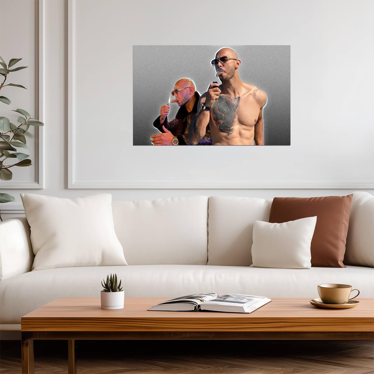 Andrew Tate Top G Collage | Internet Personality Poster | Modern Graphic Art - Celebrities Poster