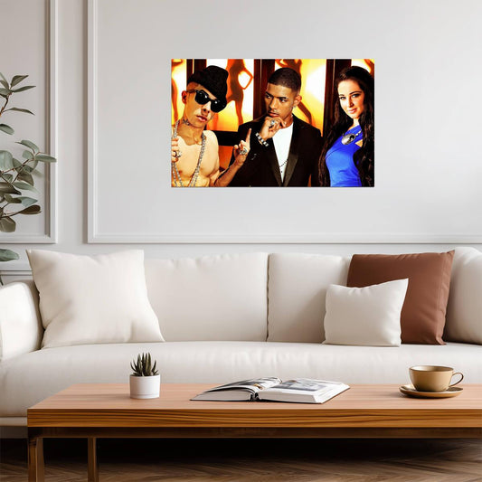N-Dubz Vibrant Nightclub Scene | British Hip Hop Group Poster | Modern Music Art - Music Poster