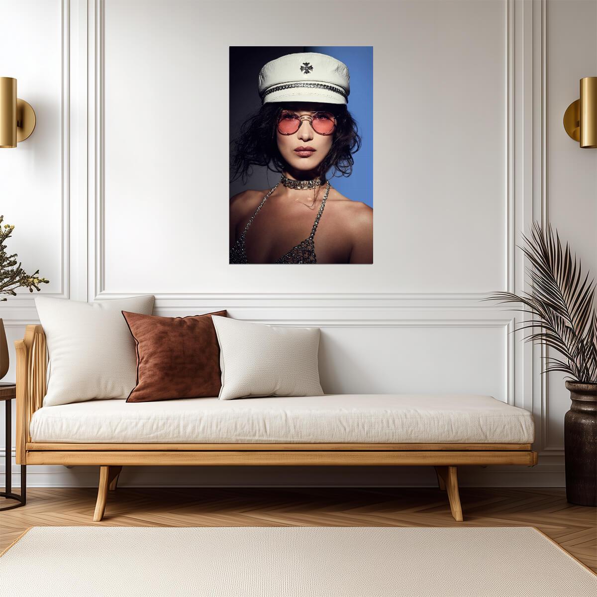 Bella Hadid High Fashion Portrait | Supermodel Wall Poster | Stylish Photoshoot Art - Celebrities Poster