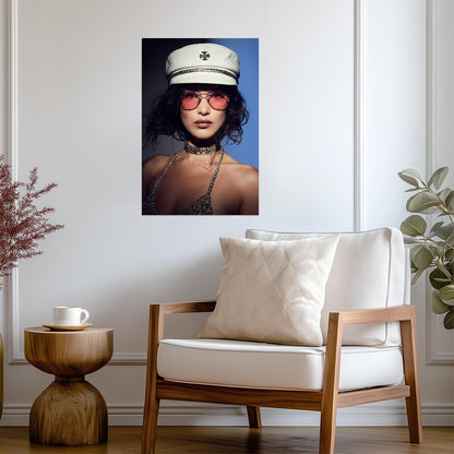 Bella Hadid High Fashion Portrait | Supermodel Wall Poster | Stylish Photoshoot Art - Celebrities Poster
