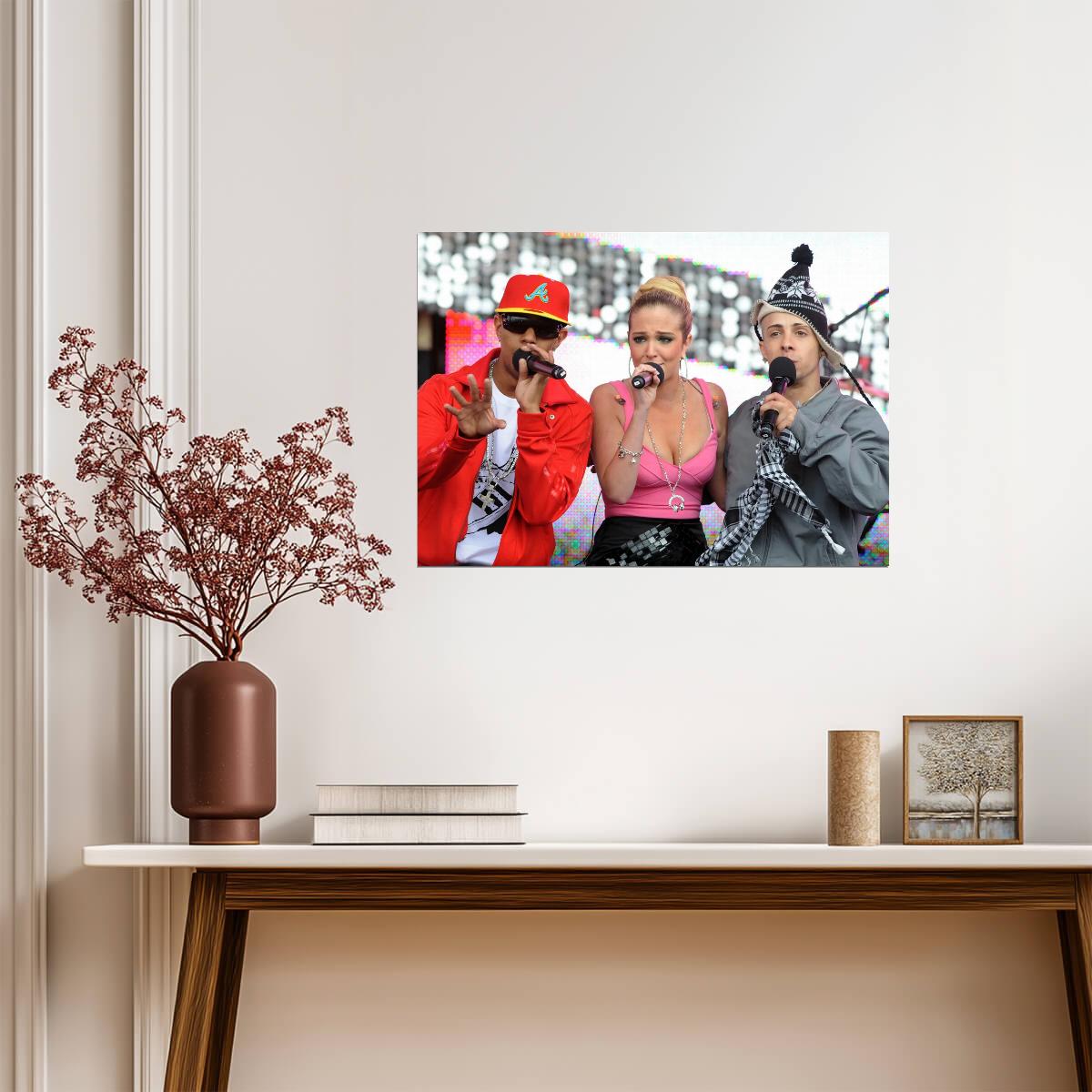 N-Dubz Live Performance | Early Years Concert Photo | British Hip Hop Group Poster - Music Poster