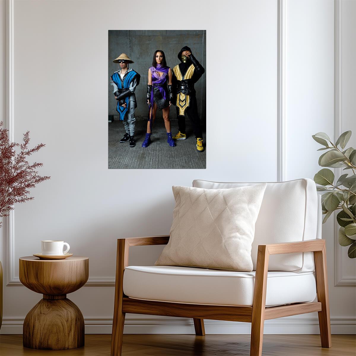 N-Dubz as Raiden Mileena & Scorpion | Mortal Kombat Cosplay Poster | Unique Music Group Art - Music Poster