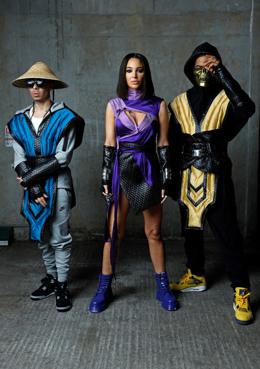 N-Dubz as Raiden Mileena & Scorpion | Mortal Kombat Cosplay Poster | Unique Music Group Art - Music Poster