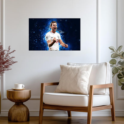 Harry Kane England Celebration | Stylized Soccer Poster | Sports Art Print - Sports Poster