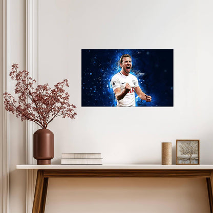 Harry Kane England Celebration | Stylized Soccer Poster | Sports Art Print - Sports Poster