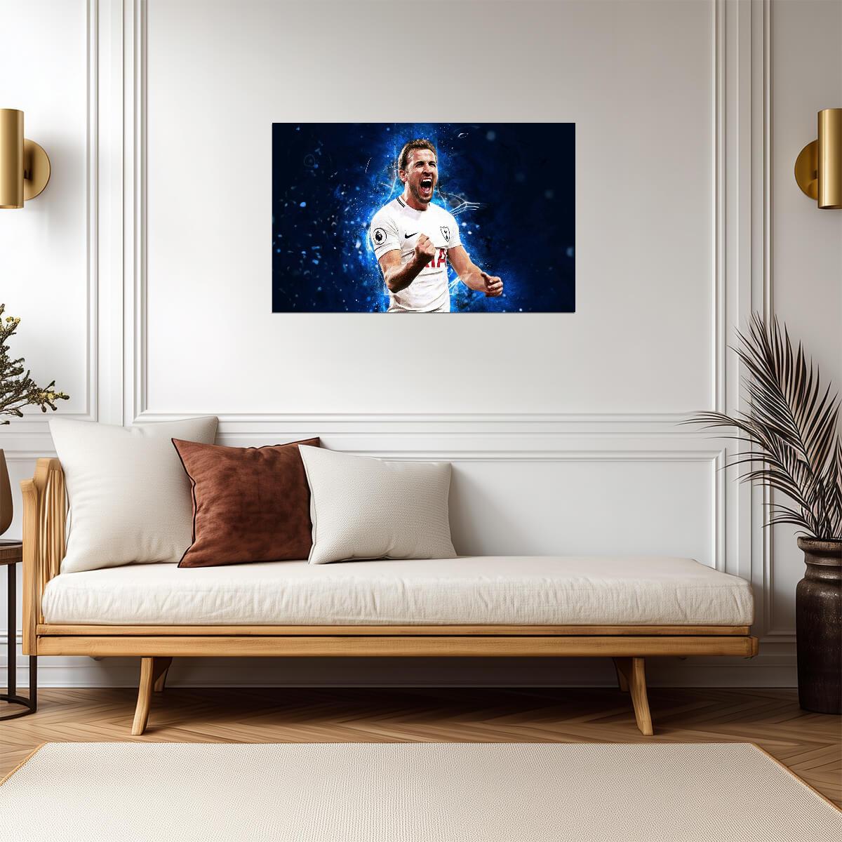 Harry Kane England Celebration | Stylized Soccer Poster | Sports Art Print - Sports Poster