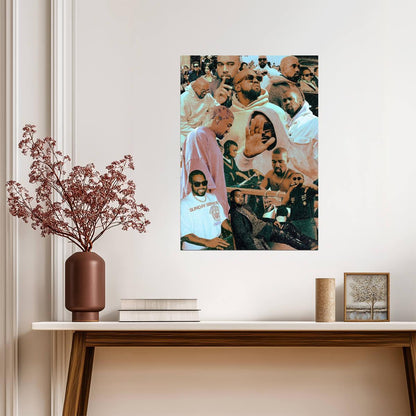 Kanye West Tribute Collage | Hip Hop Star Poster | Music Graphic Art Print - Music Poster