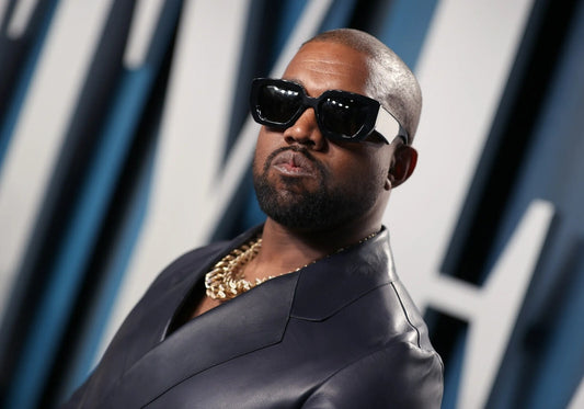 Kanye West in Sunglasses | Celebrity Portrait Poster | Hip Hop Star Wall Art - Music Poster
