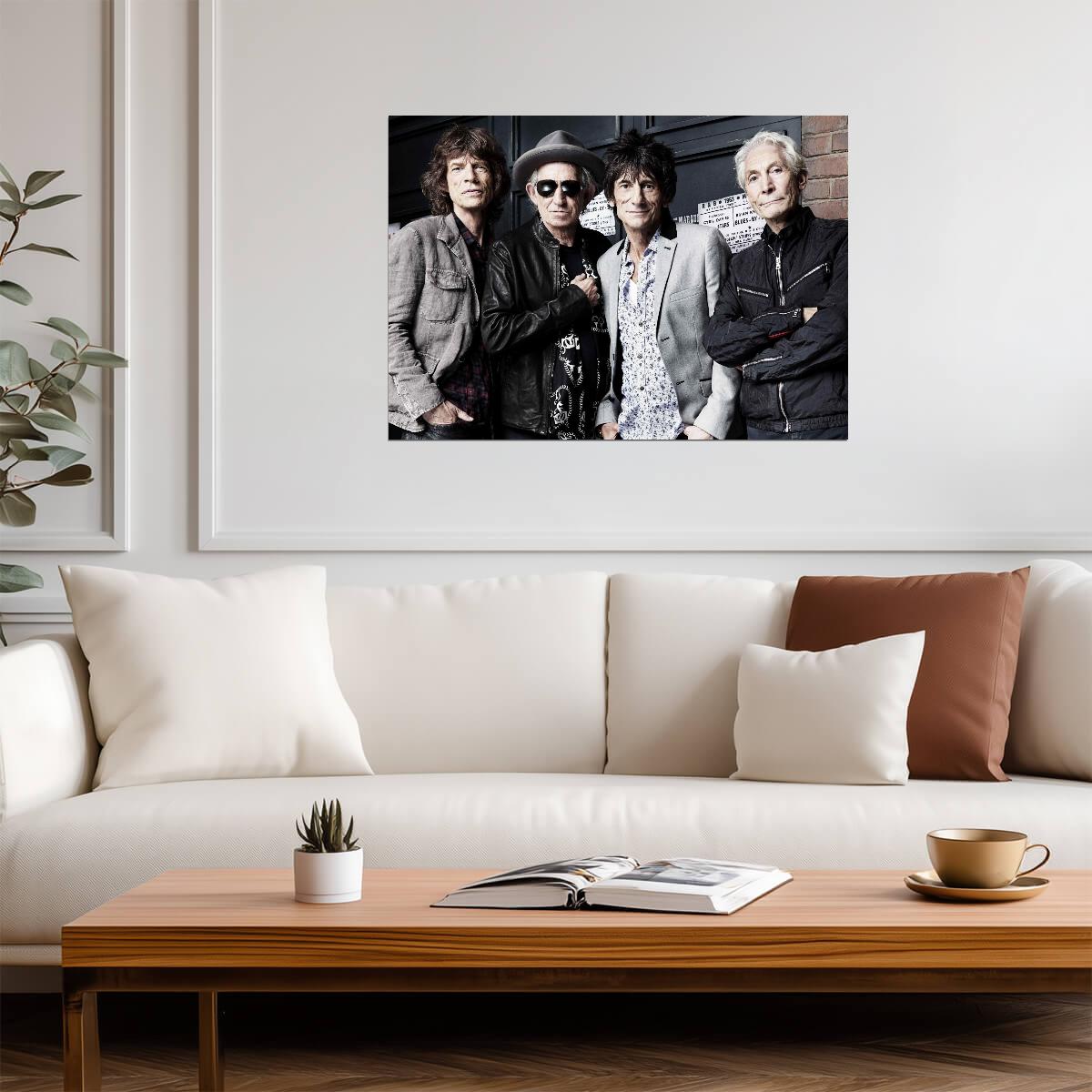 The Rolling Stones Modern Band Photo | Rock Legends Poster | Music History Wall Art - Music Poster