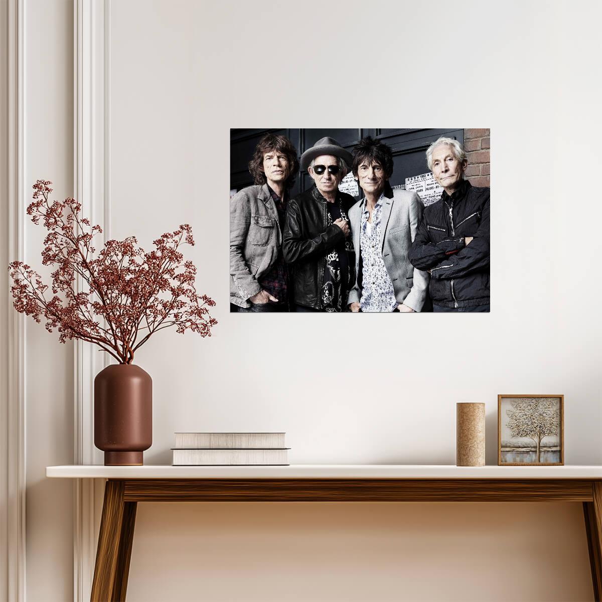 The Rolling Stones Modern Band Photo | Rock Legends Poster | Music History Wall Art - Music Poster