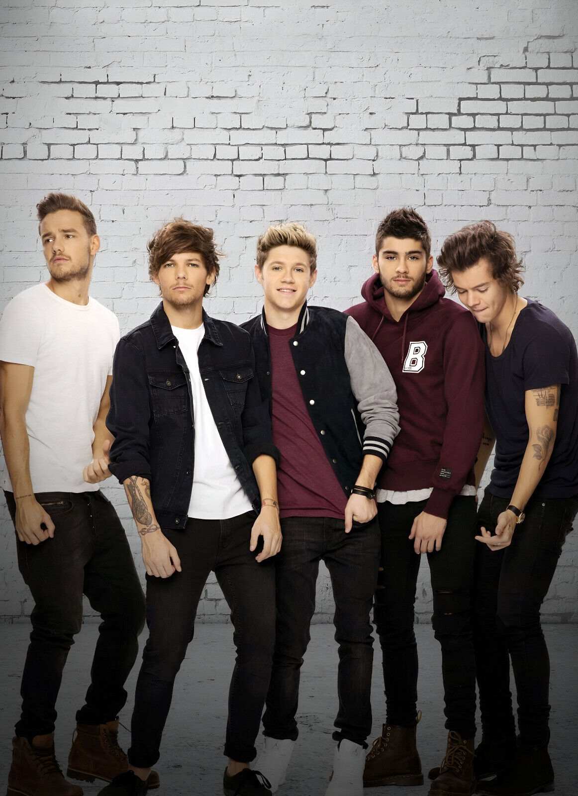 One Direction Full Band Studio Portrait | Modern Pop Music Poster | Boy Band Wall Art - Music Poster