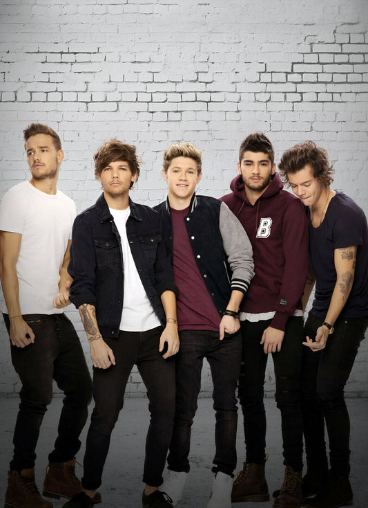 One Direction Full Band Studio Portrait | Modern Pop Music Poster | Boy Band Wall Art - Music Poster