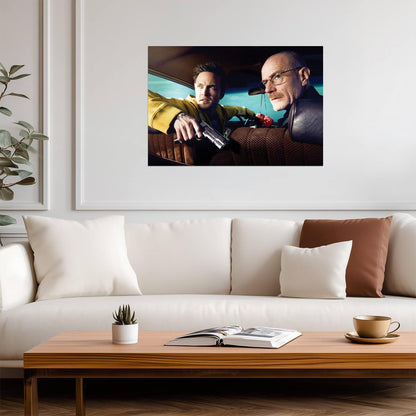 Breaking Bad Walter White & Jesse Pinkman | Iconic TV Show Poster | Crime Drama Wall Art - Movies & TV Poster