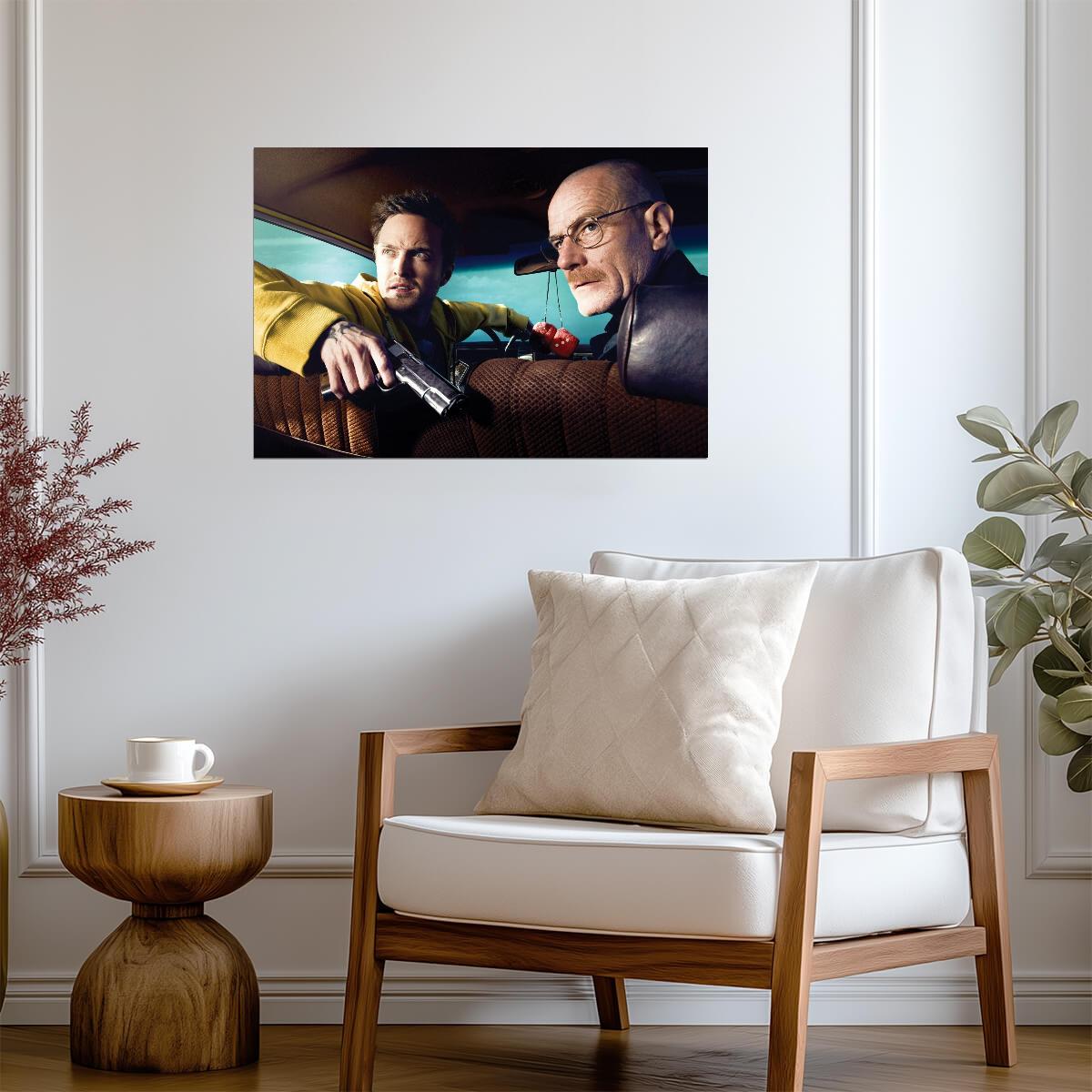 Breaking Bad Walter White & Jesse Pinkman | Iconic TV Show Poster | Crime Drama Wall Art - Movies & TV Poster