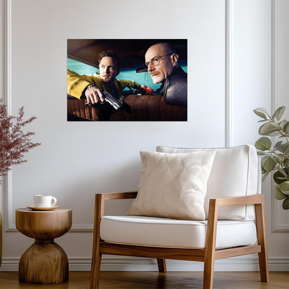 Breaking Bad Walter White & Jesse Pinkman | Iconic TV Show Poster | Crime Drama Wall Art - Movies & TV Poster