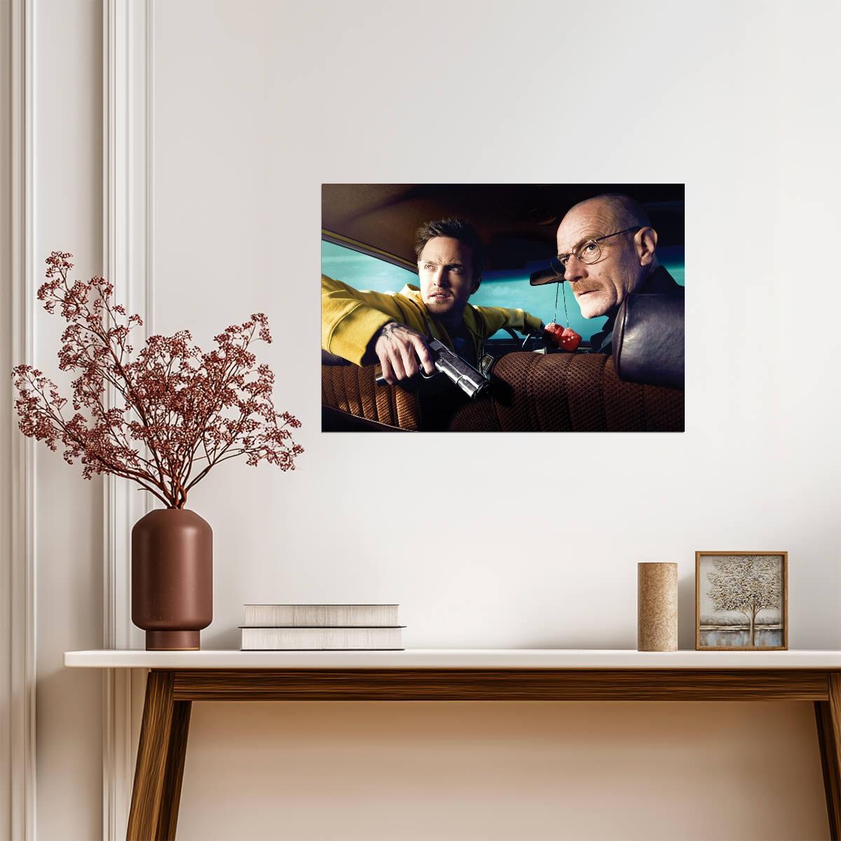 Breaking Bad Walter White & Jesse Pinkman | Iconic TV Show Poster | Crime Drama Wall Art - Movies & TV Poster