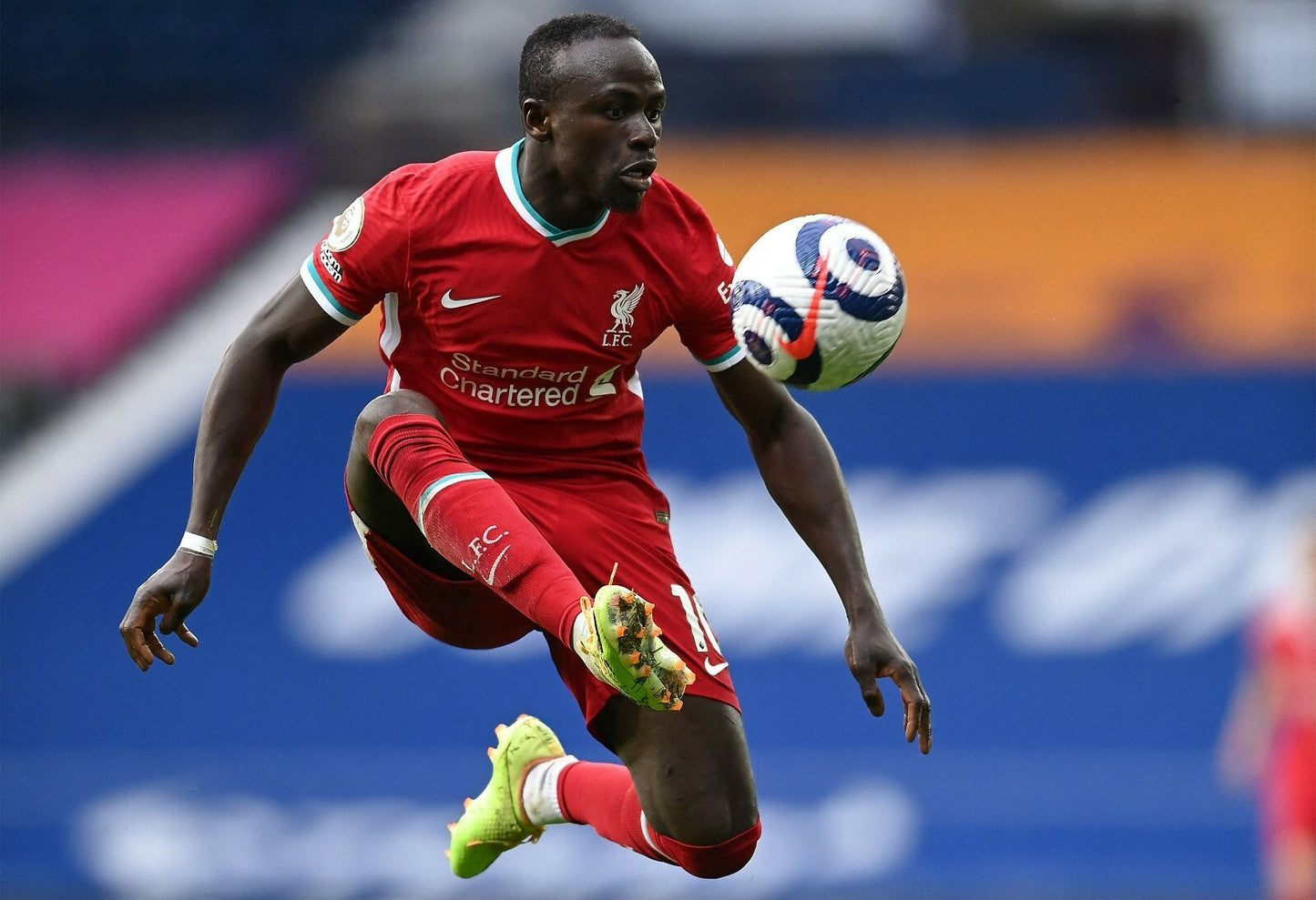 Sadio Mané Liverpool FC in Action | Soccer Legend Poster | Sports Wall Art - Sports Poster