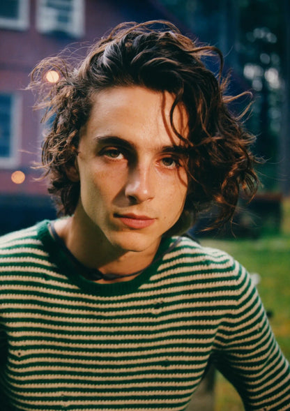 Timothee Chalamet Casual Outdoor Portrait | Modern Actor Poster | Candid Celebrity Wall Art - Celebrities Poster