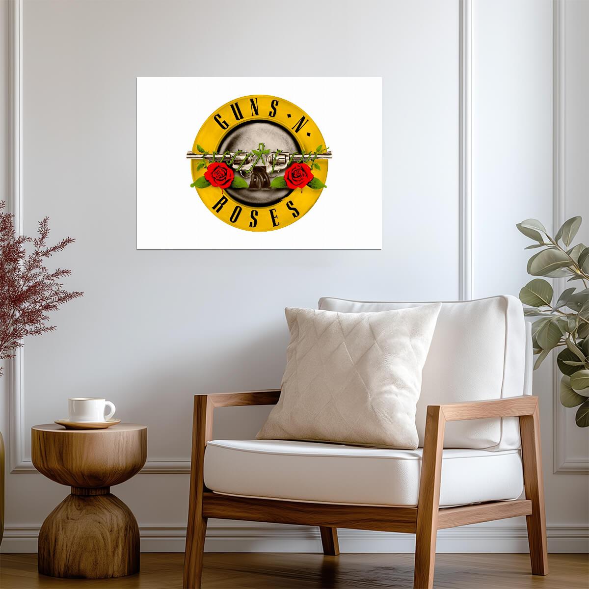 Guns N' Roses Classic Logo | Rock Band Poster | 80s Hard Rock Wall Art - Music Poster
