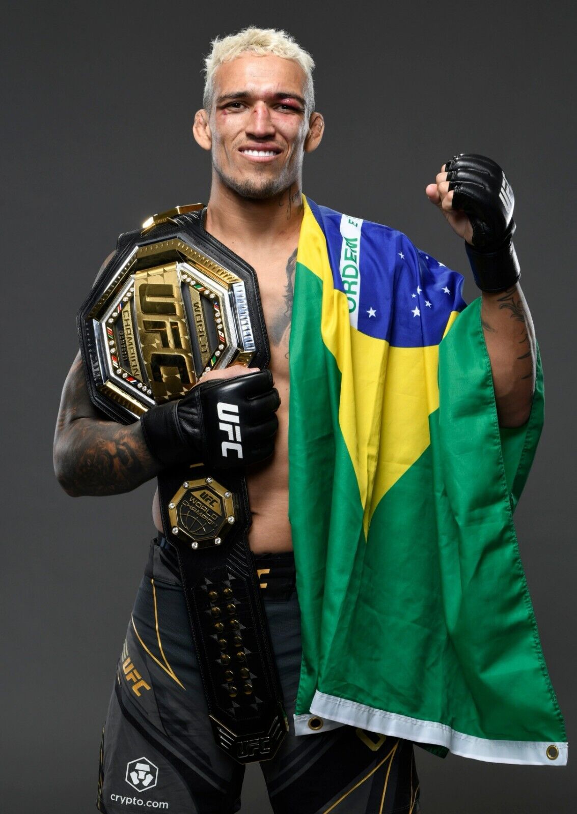 Charles Oliveira UFC Champion | MMA Fighter Poster | Brazilian Sports Legend Print - Sports Poster