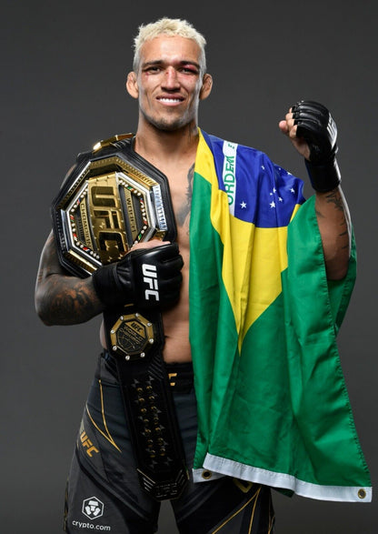 Charles Oliveira UFC Champion | MMA Fighter Poster | Brazilian Sports Legend Print - Sports Poster