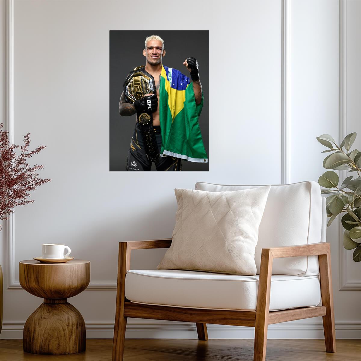 Charles Oliveira UFC Champion | MMA Fighter Poster | Brazilian Sports Legend Print - Sports Poster