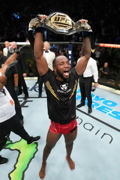 Leon Edwards UFC Champion | MMA Combat Sports Poster | Championship Victory Wall Art - Sports Poster