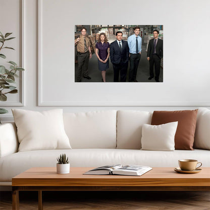 The Office Cast in Dunder Mifflin Warehouse | Classic Sitcom Poster | TV Show Wall Art - Movies & TV Poster