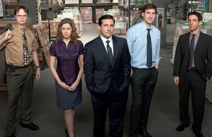 The Office Cast in Dunder Mifflin Warehouse | Classic Sitcom Poster | TV Show Wall Art - Movies & TV Poster