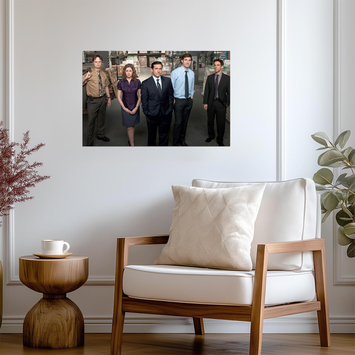 The Office Cast in Dunder Mifflin Warehouse | Classic Sitcom Poster | TV Show Wall Art - Movies & TV Poster