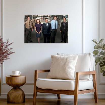 The Office Cast in Dunder Mifflin Warehouse | Classic Sitcom Poster | TV Show Wall Art - Movies & TV Poster