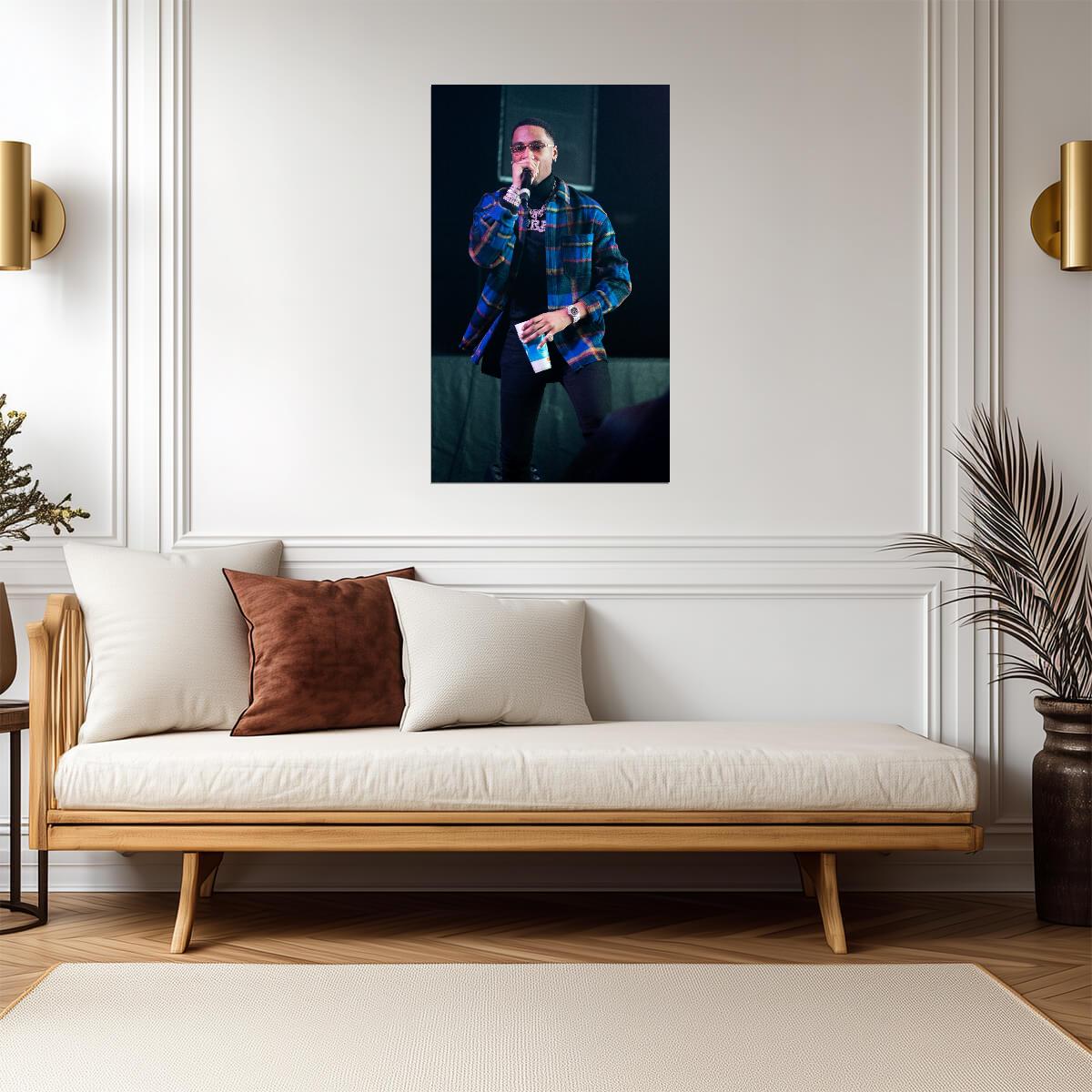 Key Glock Poster | Live Concert Rap Print - Music Poster