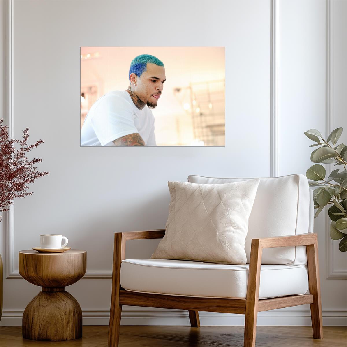 Chris Brown | Pastel Art Print | Musician Poster - Music Poster