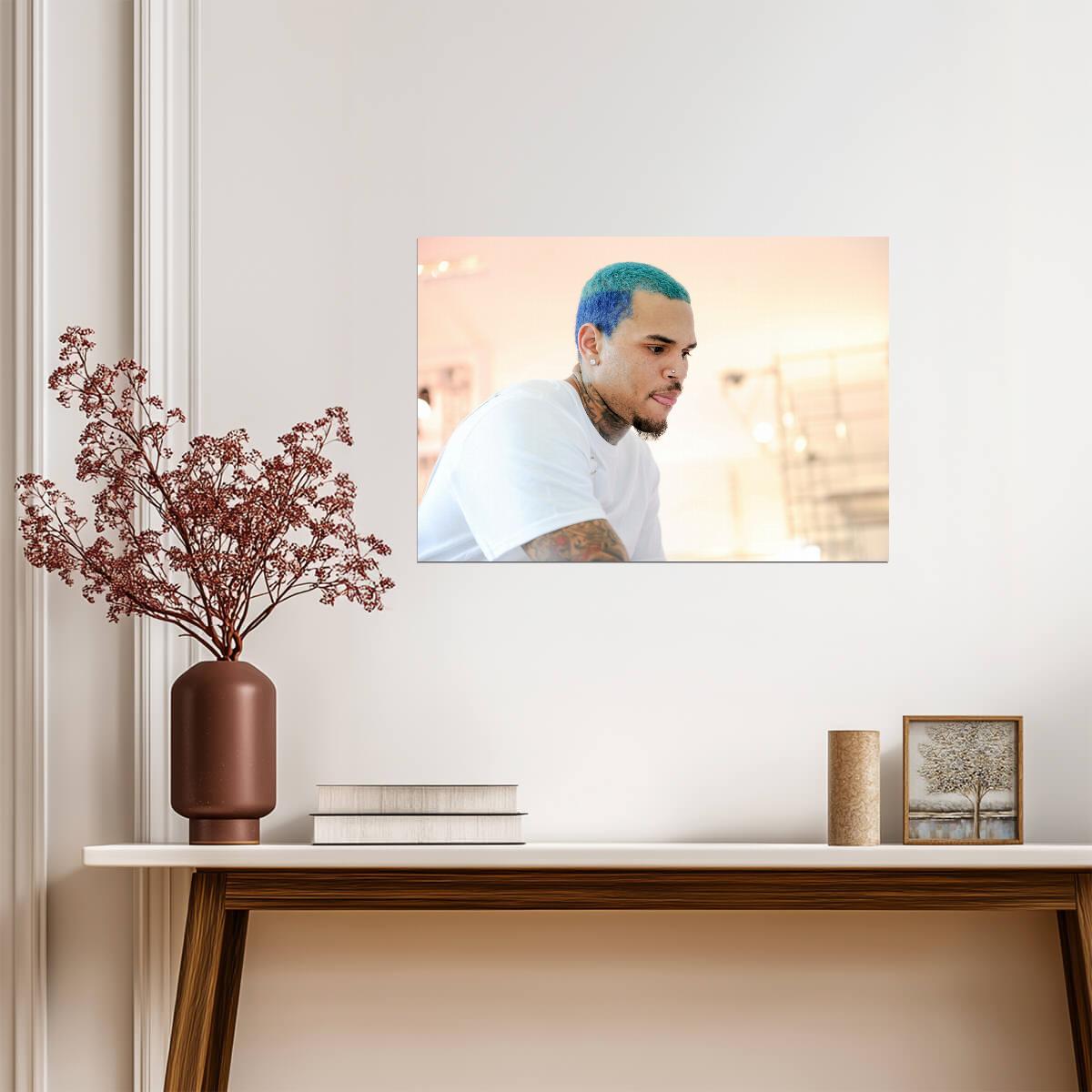Chris Brown | Pastel Art Print | Musician Poster - Music Poster