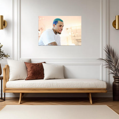 Chris Brown | Pastel Art Print | Musician Poster - Music Poster