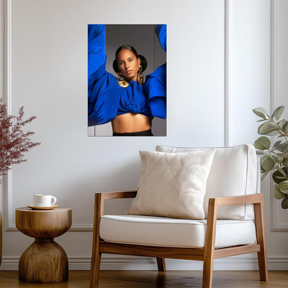 Alicia Keys | Vibrant Pop Art Style | Music Poster - Music Poster