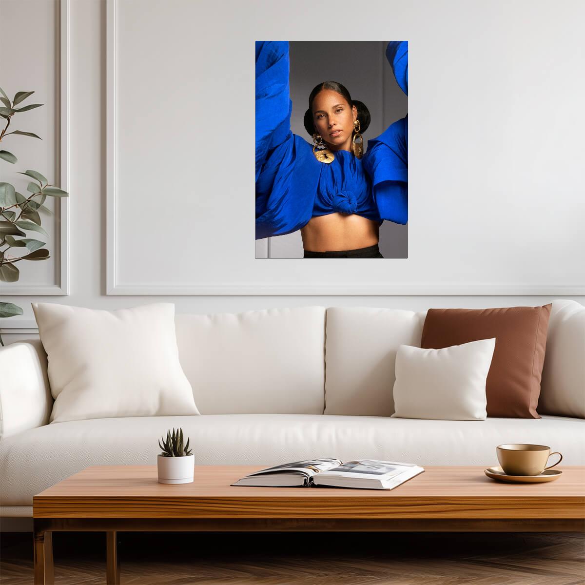Alicia Keys | Vibrant Pop Art Style | Music Poster - Music Poster