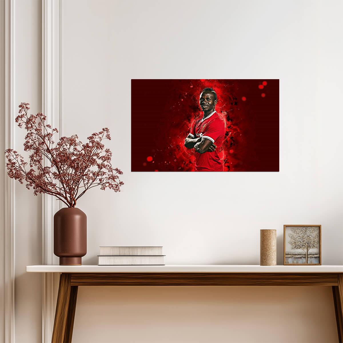 Sadio Mané Liverpool FC | Soccer Poster | Sports Legend Wall Art - Sports Poster