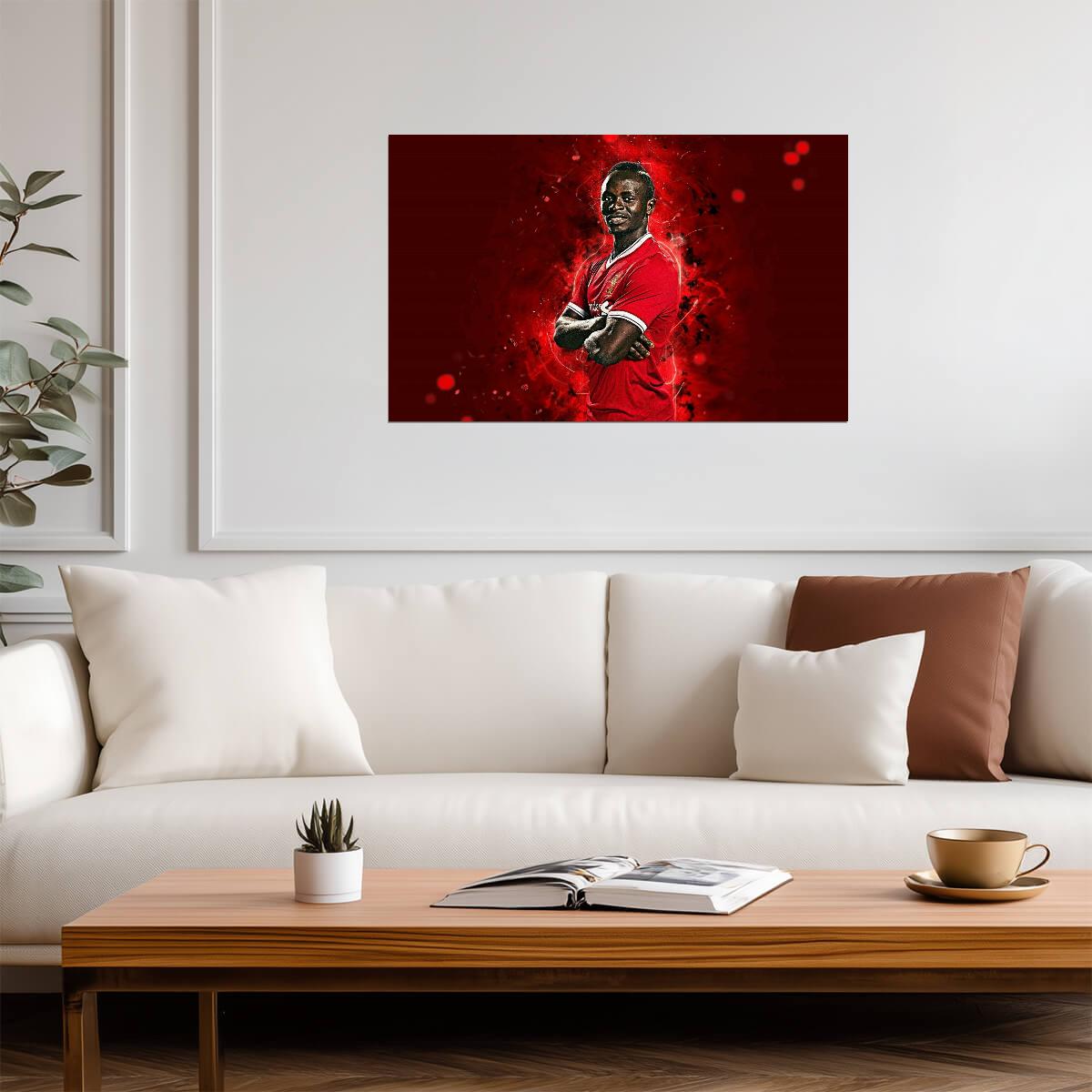 Sadio Mané Liverpool FC | Soccer Poster | Sports Legend Wall Art - Sports Poster