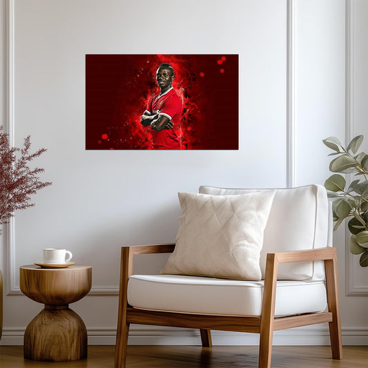Sadio Mané Liverpool FC | Soccer Poster | Sports Legend Wall Art - Sports Poster