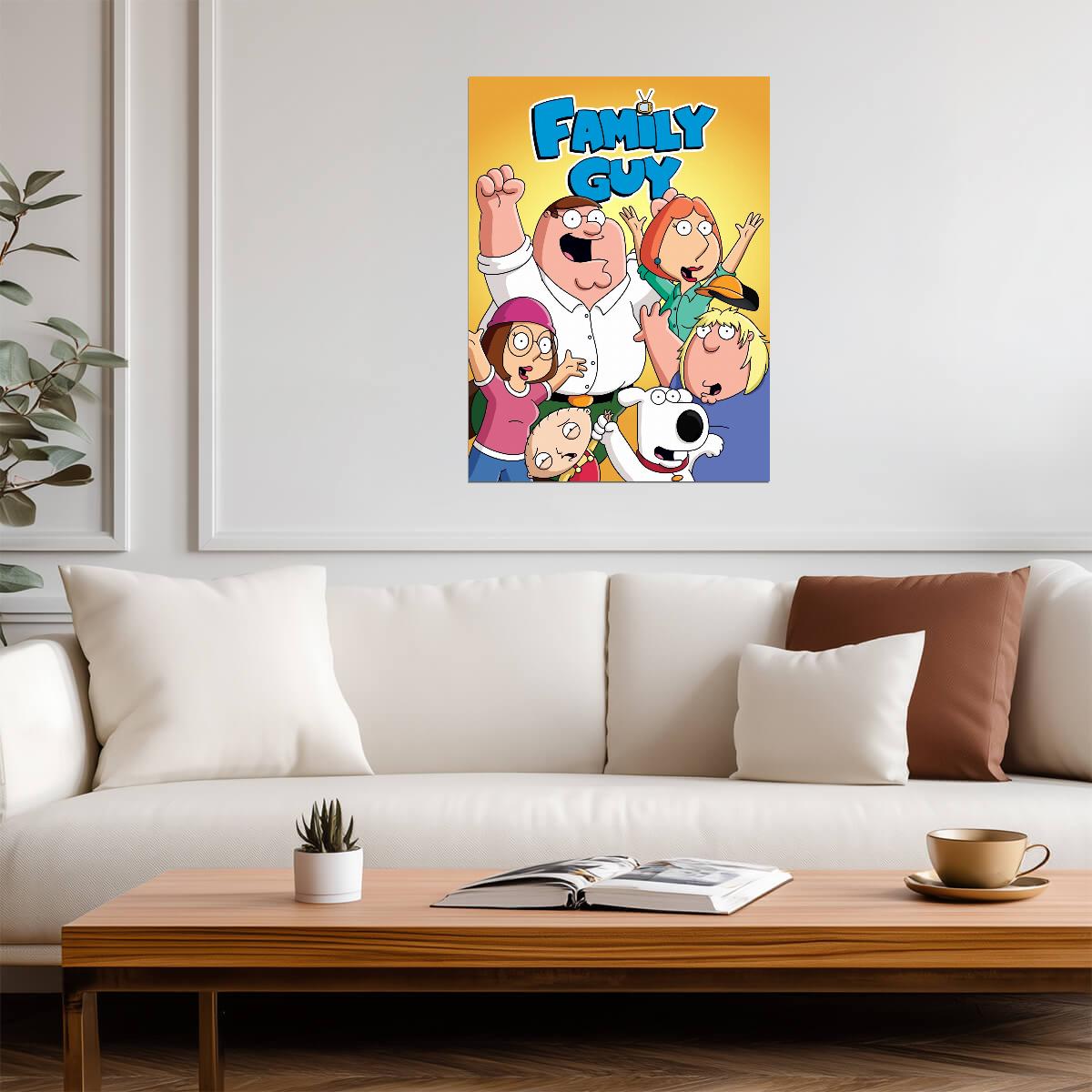 Family Guy Cast Portrait | Animated Comedy Series Poster | TV Show Fan Gift - Movies & TV Poster