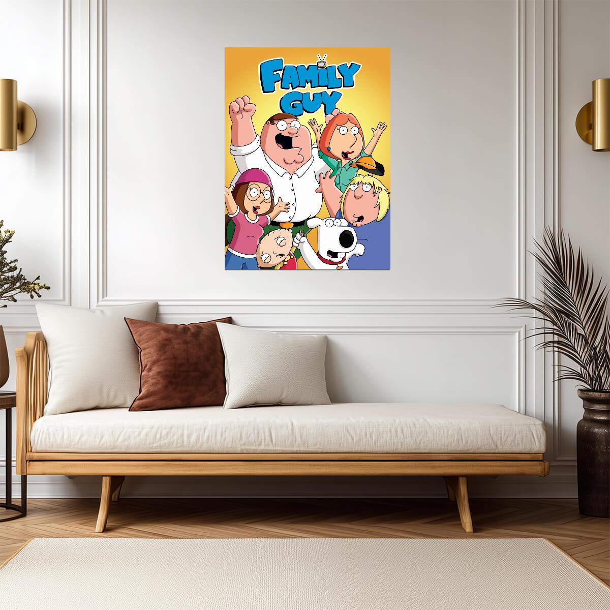 Family Guy Cast Portrait | Animated Comedy Series Poster | TV Show Fan Gift - Movies & TV Poster