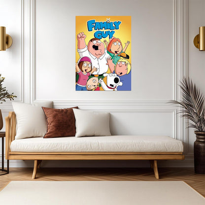 Family Guy Cast Portrait | Animated Comedy Series Poster | TV Show Fan Gift - Movies & TV Poster