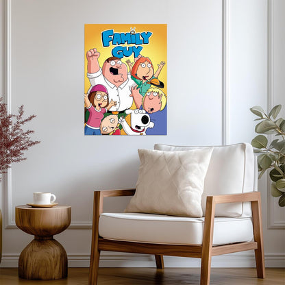 Family Guy Cast Portrait | Animated Comedy Series Poster | TV Show Fan Gift - Movies & TV Poster