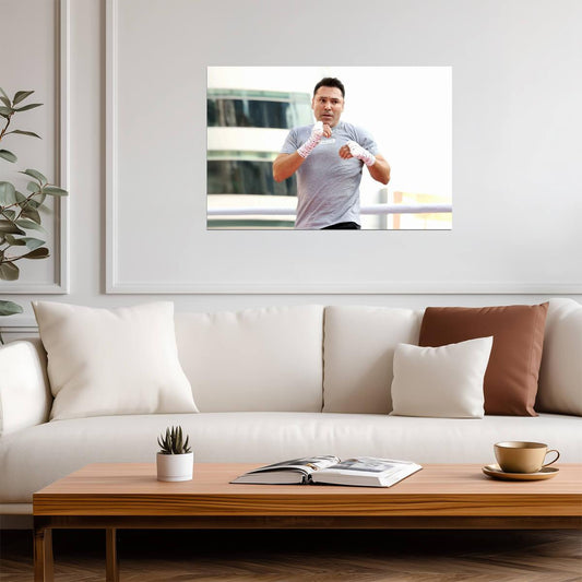 Oscar De La Hoya The Golden Boy | Boxing Legend Poster | Training Session Photo - Sports Poster