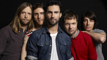 Maroon 5 Full Band Portrait | Pop Rock Music Poster | Modern Group Wall Art - Music Poster